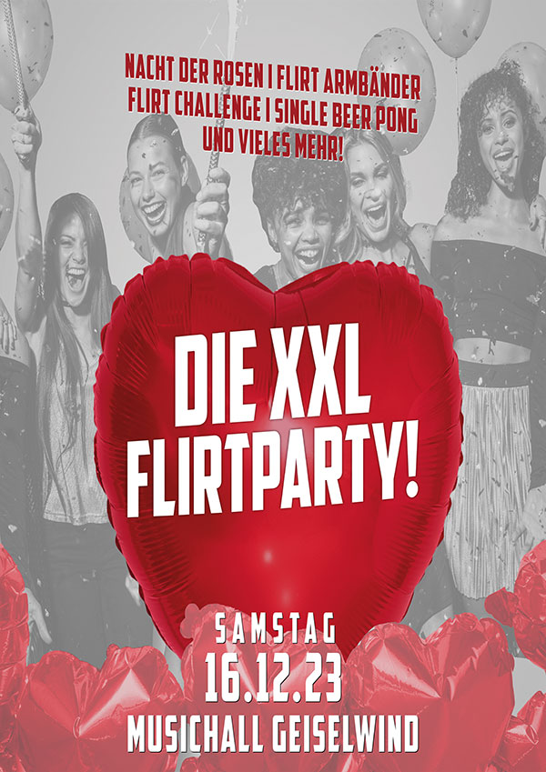 XXl Flirtparty 16.12.2023 in der MusicHall Geiselwind 