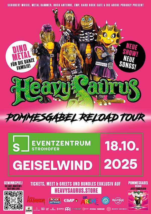 Heavysaurus für die ganze Familie am 18.10.2025 in der Musichall Geiselwind
