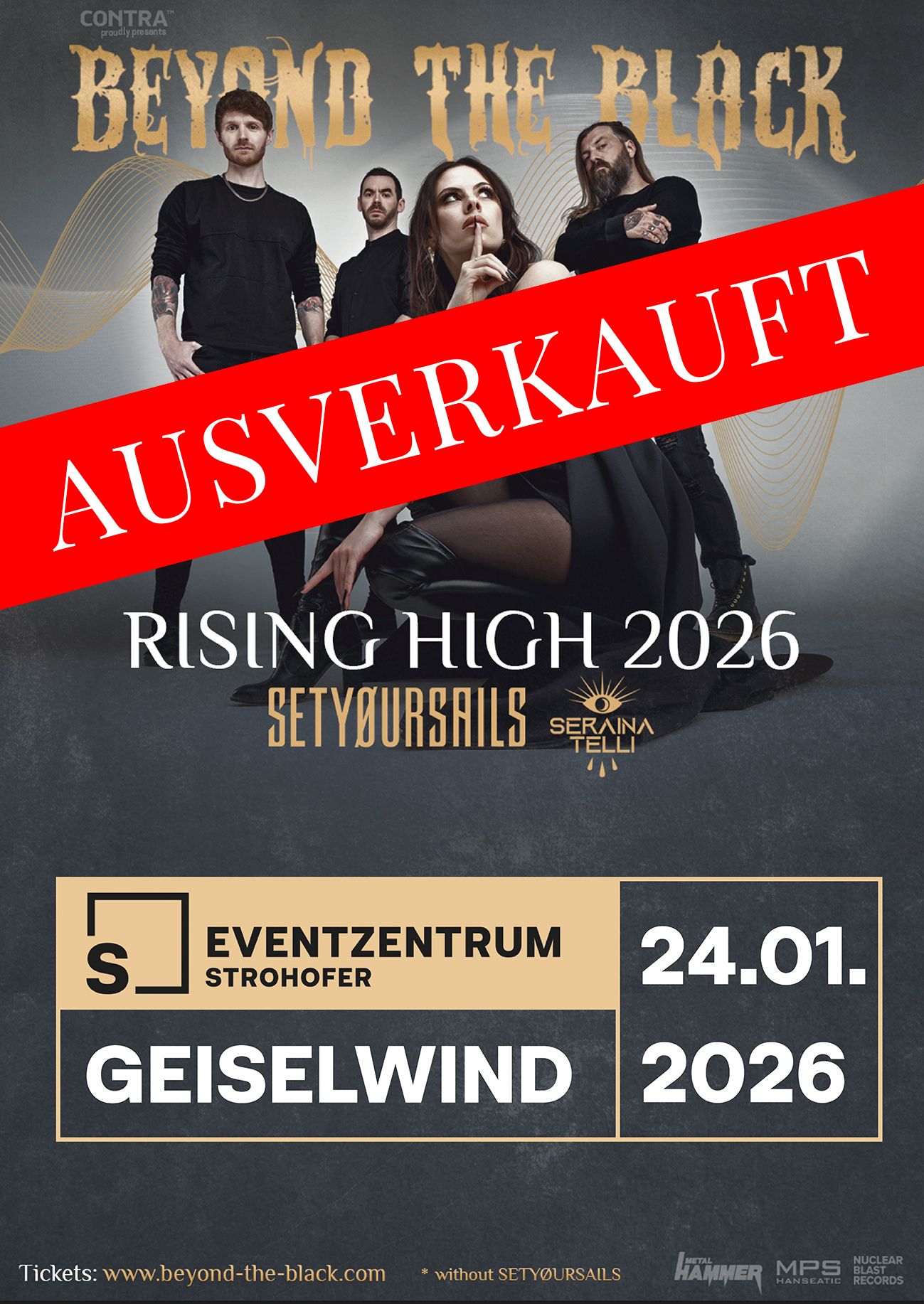 Beyond The Black am 26.01.2026 in der Musichall Geiselwind
