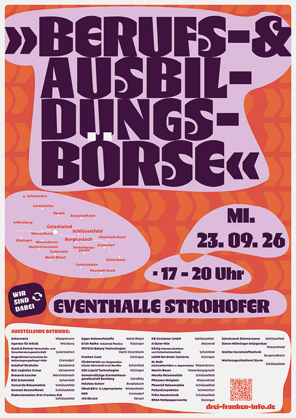 Ausbildungsbörse am 23.09.2026 in der Eventhalle Geiselwind