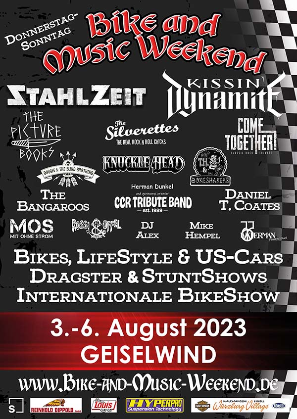 Bike and Music Weekend 03.-06. August 2023